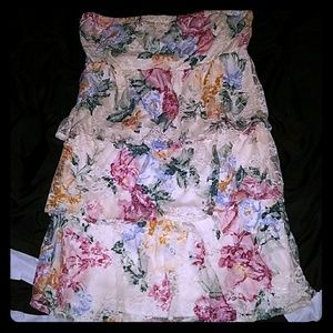 Strapless summer dress